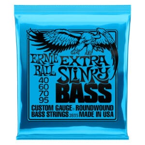 Bass Guitar Strings - Electric - Ernie Ball 2835 - Nickel Wound - Extra Slinky - 40-95