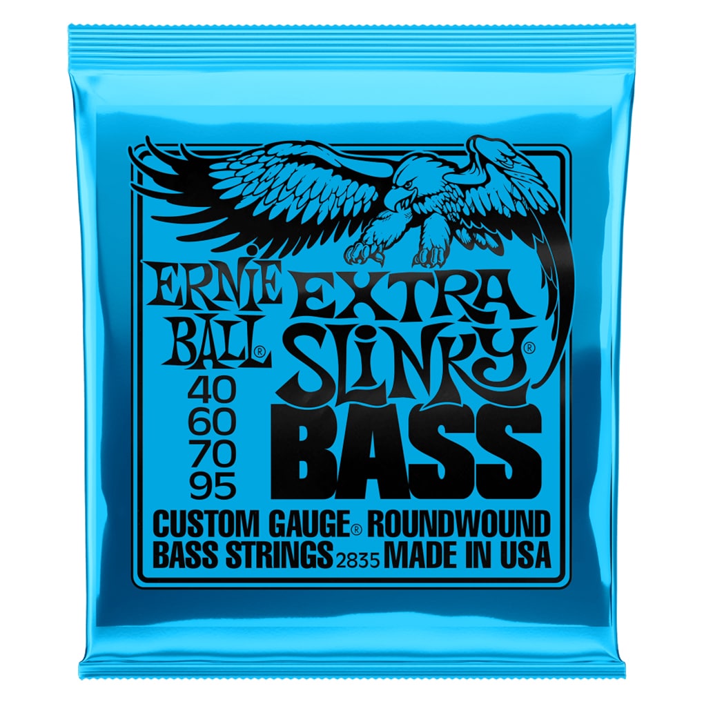 Bass Guitar Strings – Electric – Ernie Ball 2835 – Nickel Wound – Extra Slinky – 40-95 1