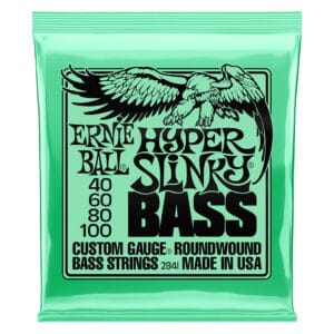 Bass Guitar Strings - Electric - Ernie Ball 2841 - Nickel Wound - Hyper Slinky - 40-100