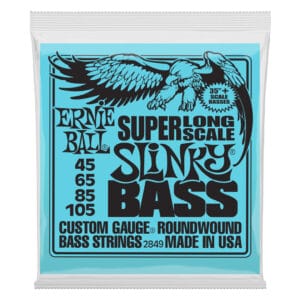 Bass Guitar Strings - Electric - Ernie Ball 2849 - Super Long  Scale - 35" - Nickel Wound - 45-105