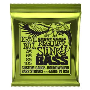 Bass Guitar Strings – Electric – Ernie Ball 2852 – Short Scale – Nickel Wound – Regular Slinky – 45-105 1