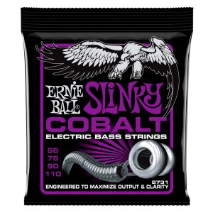 Bass Guitar Strings - Electric - Ernie Ball 2731 - Cobalt - Power Slinky - 55-110
