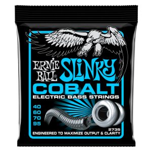 Bass Guitar Strings - Electric - Ernie Ball 2735 - Cobalt - Extra Slinky - 40-95