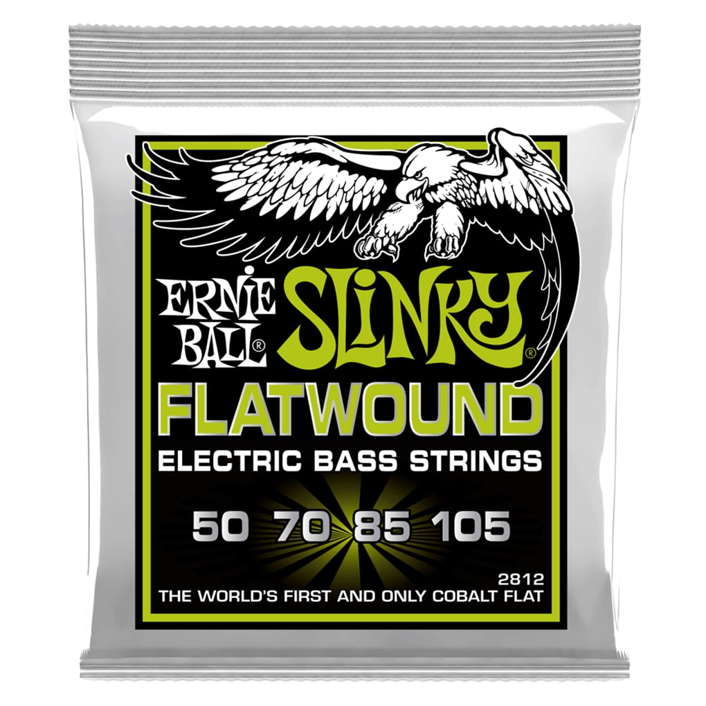 Bass Guitar Strings – Electric – Ernie Ball 2812 – Cobalt – Flatwound – Regular Slinky – 50-105 1