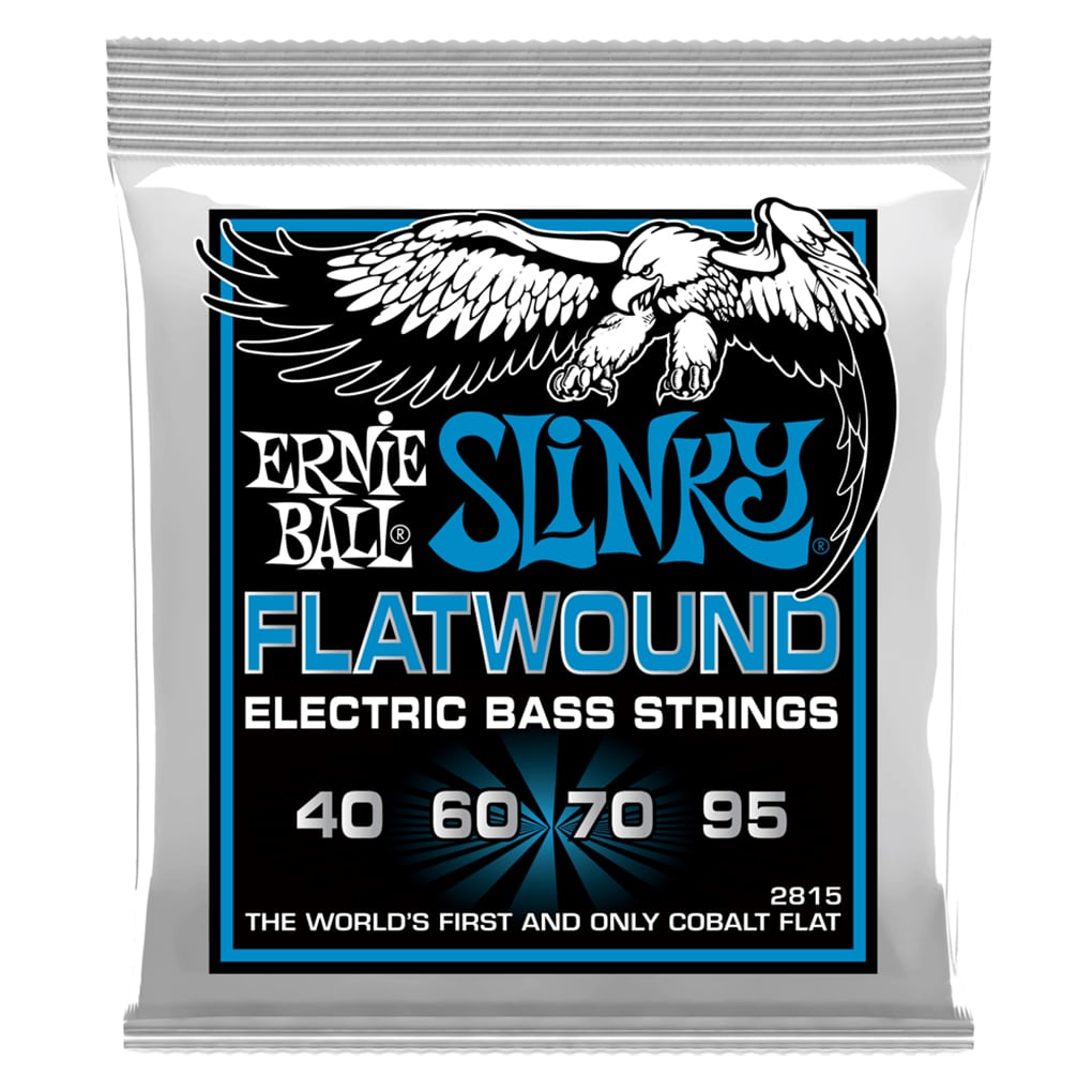 Bass Guitar Strings – Electric – Ernie Ball 2815 – Cobalt – Flatwound – Extra Slinky – 40-95 1