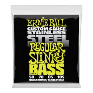 Bass Guitar Strings - Electric - Ernie Ball 2842 - Stainless Steel - Regular Slinky - 50-105
