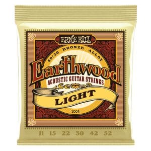 Ernie Ball 2004 – Earthwood 80/20 Bronze Acoustic Guitar Strings – Light – 11-52 1