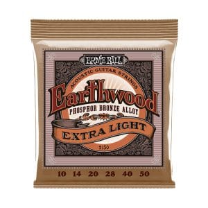 Ernie Ball 2150 - Earthwood Phosphor Bronze Acoustic Guitar Strings - Extra Light - 10-50