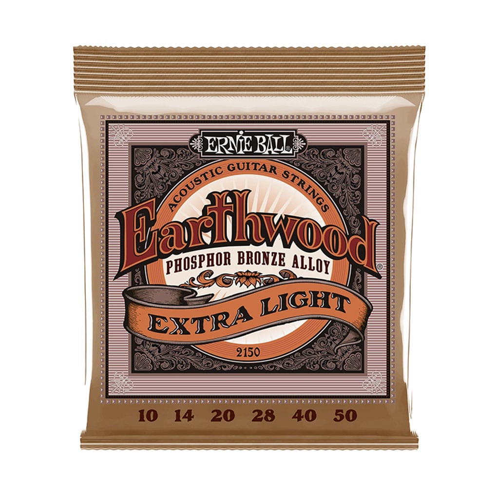 Ernie Ball 2150 – Earthwood Phosphor Bronze Acoustic Guitar Strings – Extra Light – 10-50 1