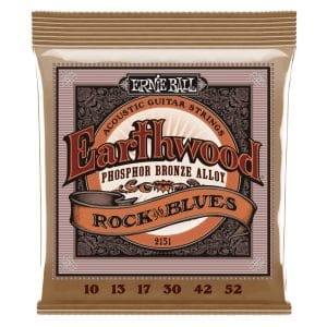 Ernie Ball 2151 – Earthwood Phosphor Bronze Acoustic Guitar Strings – Rock & Blues – 10-52 1