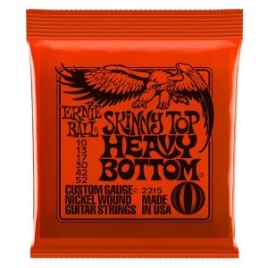 Ernie Ball 2215 - Skinny Top Heavy Bottom Slinky Nickel Wound Electric Guitar Strings - 10-52