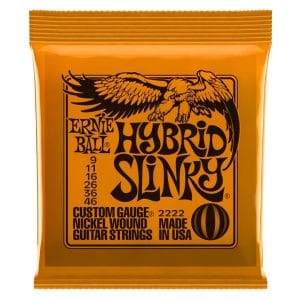 Ernie Ball 2222 – Hybrid Slinky Nickel Wound Electric Guitar Strings – 9-46 1