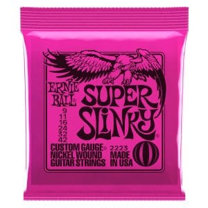 Ernie Ball 2223 - Super Slinky Nickel Wound Electric Guitar Strings - 9-42