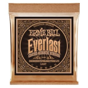 Ernie Ball 2548 - Everlast Coated Phosphor Bronze Acoustic Guitar Strings - Light - 11-52