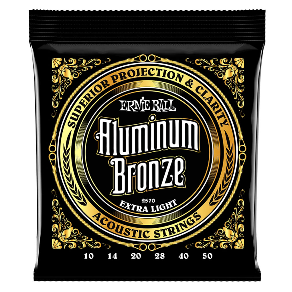 Ernie Ball 2570 – Aluminium Bronze Acoustic Guitar Strings – Extra Light – 10-50 1