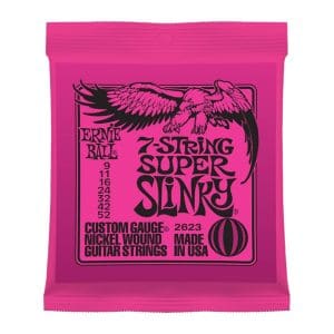 Ernie Ball 2623 - 7 String - Super Slinky Nickel Wound Electric Guitar Strings - 9-52