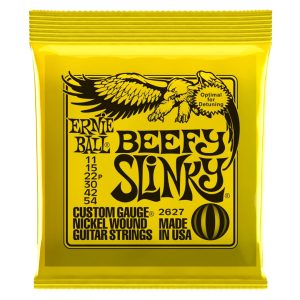 Ernie Ball 2627 – Beefy Slinky Nickel Wound Electric Guitar Strings – 11-54 1