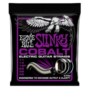 Ernie Ball 2720 - Cobalt Power Slinky Electric Guitar Strings - 11-48
