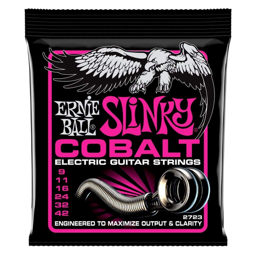 Ernie Ball 2723 – Cobalt Super Slinky Electric Guitar Strings – 9-42 1