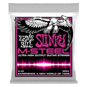 Ernie Ball 2923 - M-Steel Super Slinky Electric Guitar Strings - 9-42