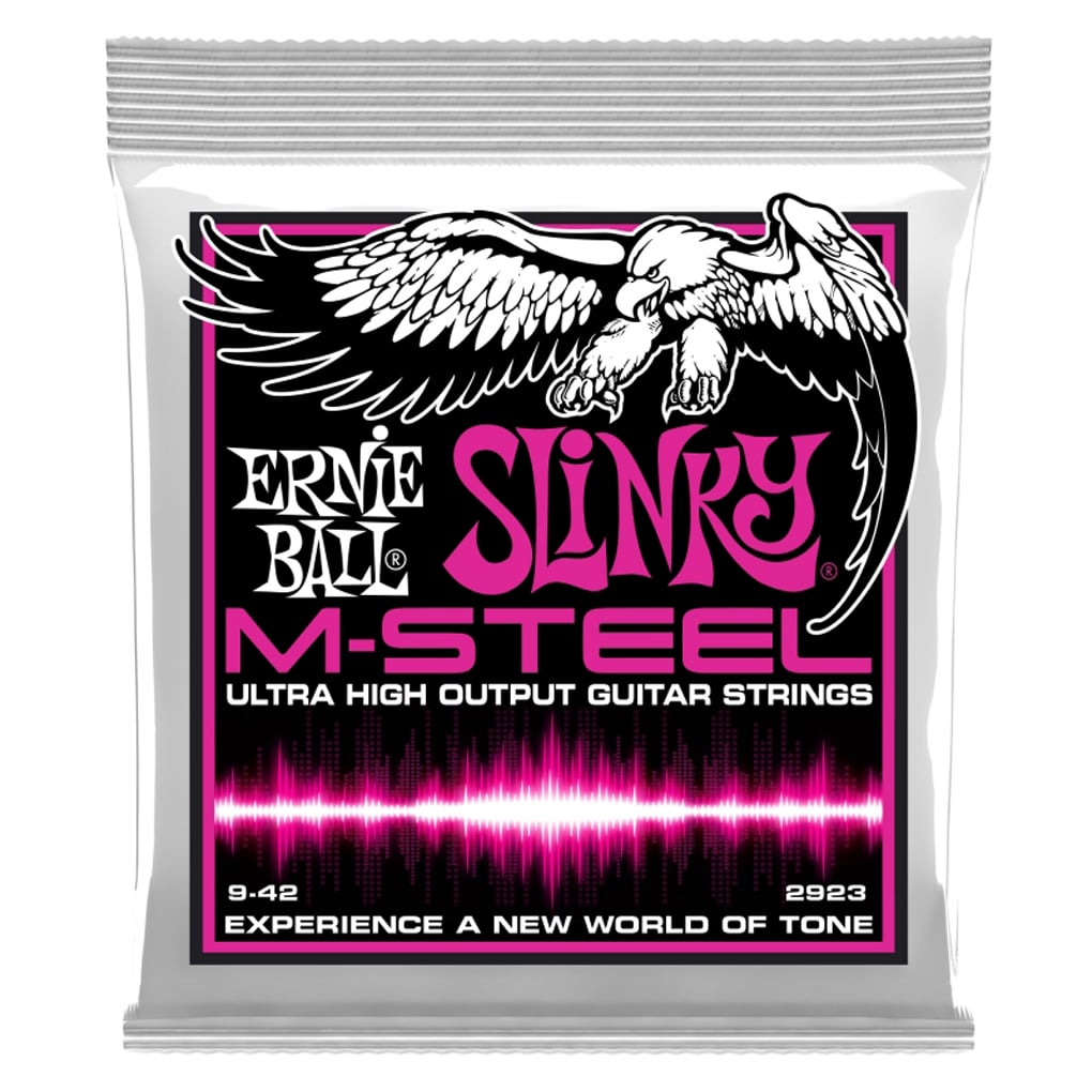 Ernie Ball 2923 – M-Steel Super Slinky Electric Guitar Strings – 9-42 1