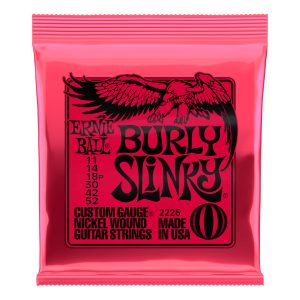 Electric Guitar Strings – Ernie Ball 2226 – Burly Slinky – Nickel Wound – 11-52  1