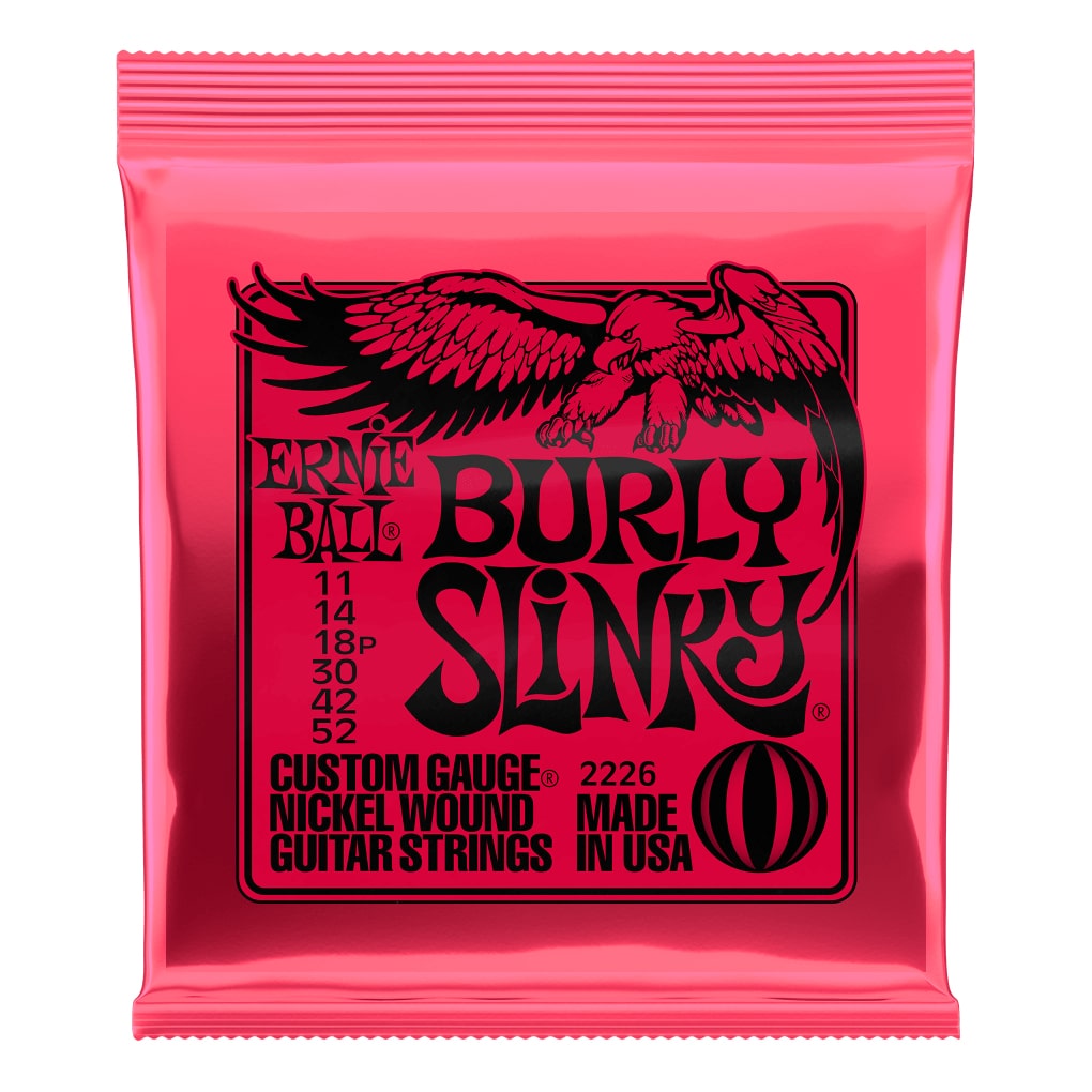 Electric Guitar Strings – Ernie Ball 2226 – Burly Slinky – Nickel Wound – 11-52  1