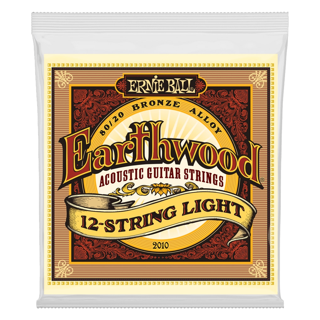 Acoustic Guitar Strings – Ernie Ball 2010 – 12-String – Earthwood – 80/20 Bronze – Light 9-46  1