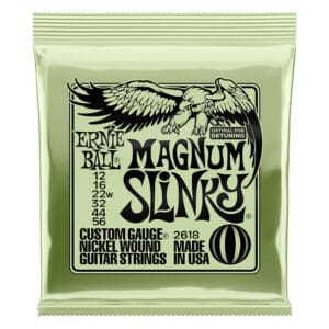 Electric Guitar Strings – Ernie Ball 2618 – Magnum Slinky – Nickel Wound – 12-56  1