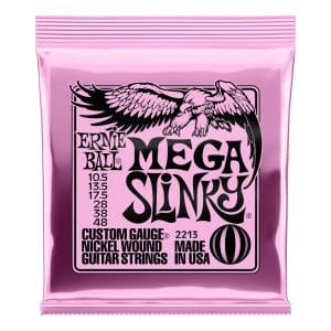 Electric Guitar Strings - Ernie Ball 2213 - Mega Slinky - Nickel Wound - 10.5-48