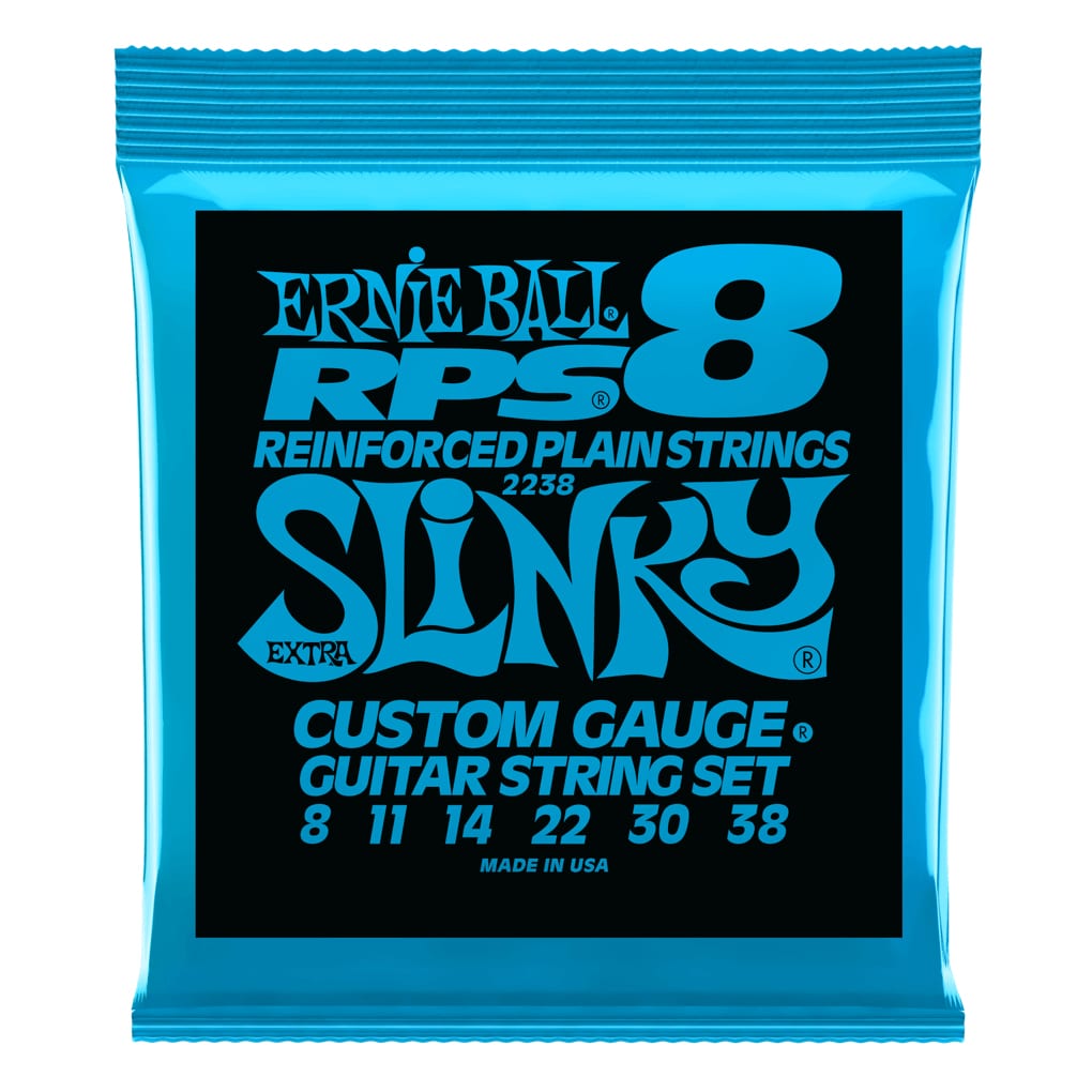 Electric Guitar Strings – Ernie Ball 2238 – RPS Extra Slinky – Nickel Wound – 8-38  1