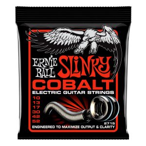 Electric Guitar Strings – Ernie Ball 2715 – Cobalt – Skinny Top Heavy Bottom Slinky – 10-52  1
