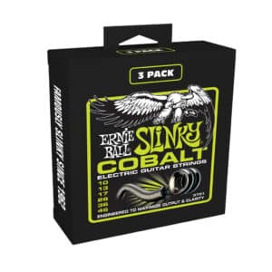 Electric Guitar Strings - Ernie Ball 3721 - Cobalt - Regular Slinky - 10-46 - 3 Pack