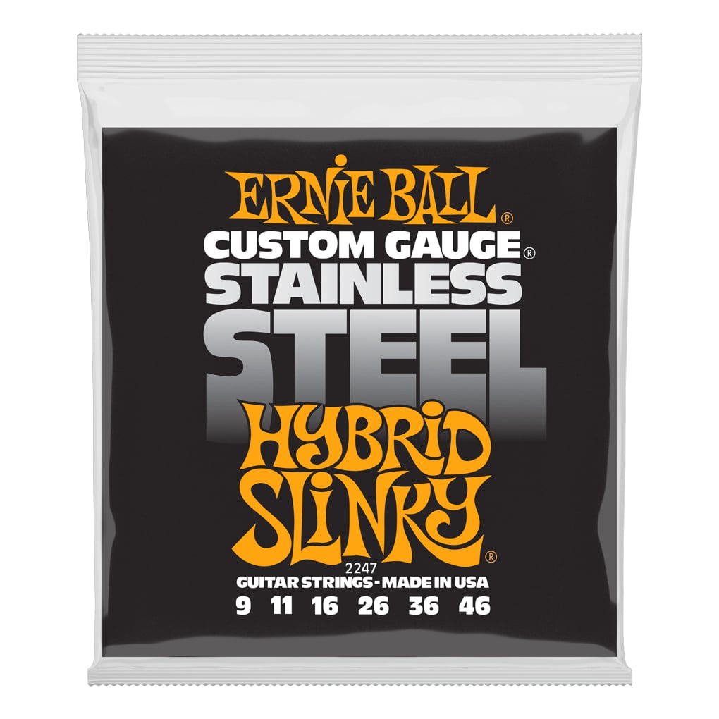 Electric Guitar Strings – Ernie Ball 2247 – Hybrid Slinky – Stainless Steel Wound – 9-46  1