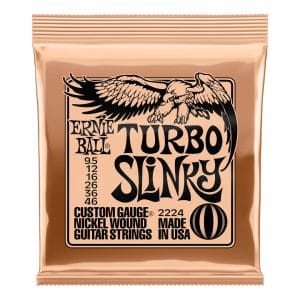 Electric Guitar Strings - Ernie Ball 2224 - Turbo Slinky - Nickel Wound - 9.5-46