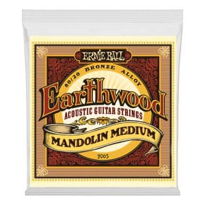 Mandolin Strings - Ernie Ball 2065 - Earthwood - 80/20 Bronze - Medium - 10-36 - Loop End