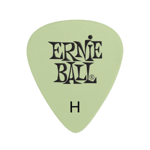 Ernie Ball - Cellulose Guitar Picks - Plectrums - Heavy - 0.94mm - Super Glow - 12 Pack - P09226