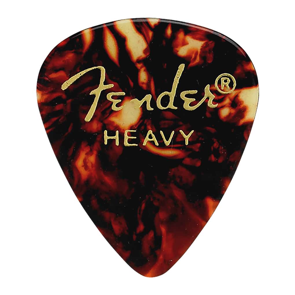 Fender – Classic Celluloid Guitar Picks – 351 Shape – Heavy – Tortoiseshell – 12 Pack 1