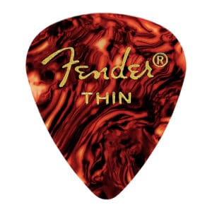 Fender - Classic Celluloid Guitar Picks - 351 Shape - Thin - Tortoiseshell - 12 Pack