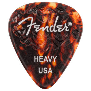 Fender - Wavelength Celluloid Guitar Picks - 351 Shape - Heavy - Tortoiseshell - 6 Pack