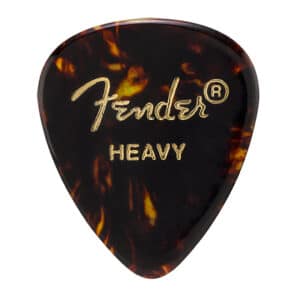 Fender – Classic Celluloid Guitar Picks – 451 Shape – Heavy – Tortoiseshell – 12 Pack 1