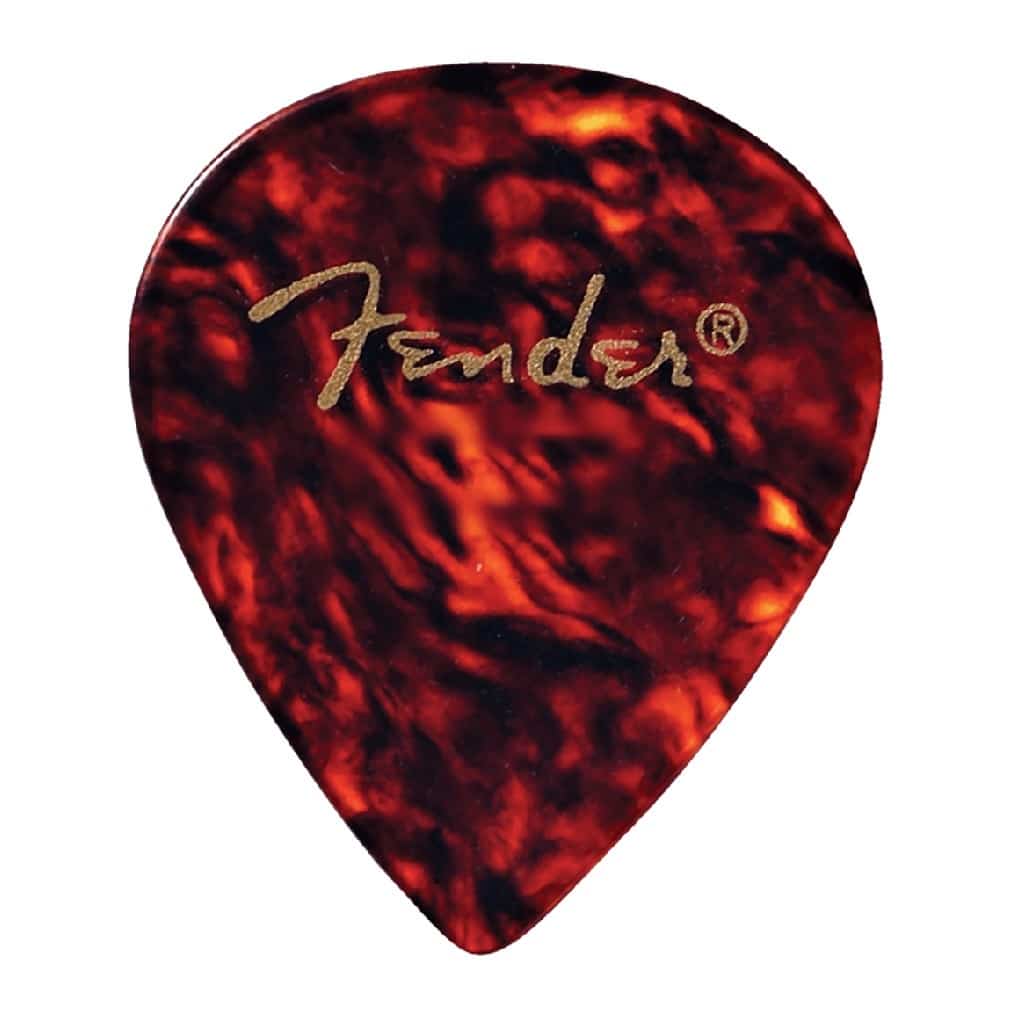 Fender – Classic Celluloid Guitar Picks – 551 Shape – Thin – Tortoiseshell – 12 Pack 1