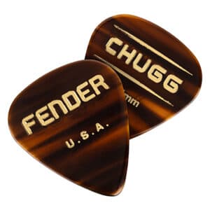 Fender - Chugg Guitar Picks - Cellulous Acetate - Beveled 351 Shape - 1.5mm - Tortoiseshell - 6 Pack