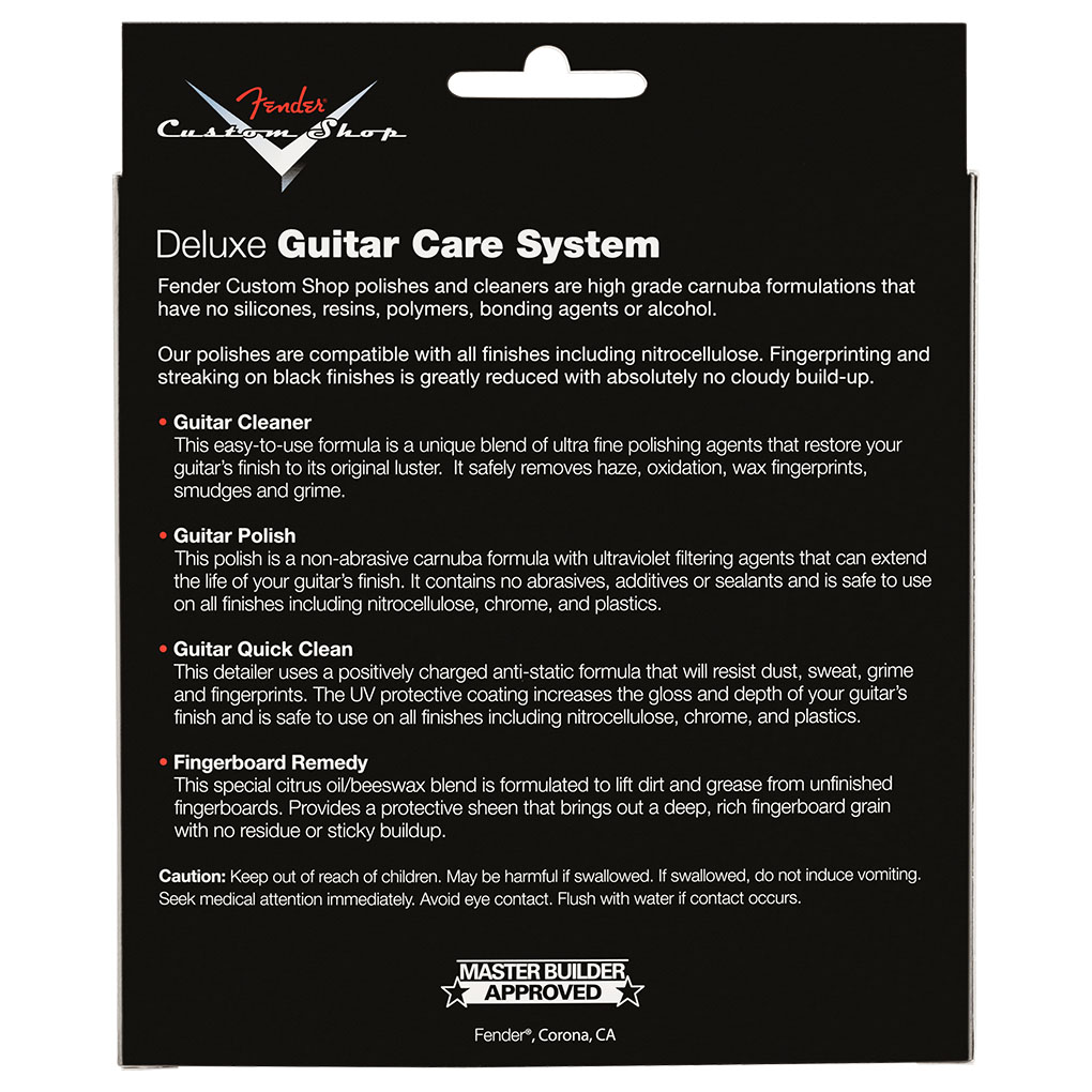 Fender – Custom Shop – Deluxe Guitar Care System – 4 Step Cleaning Kit – 4 Pack 3