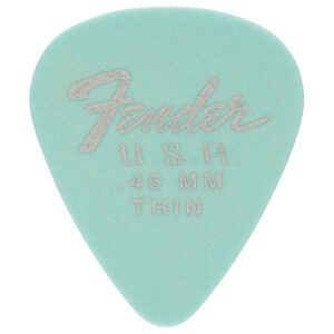 Fender - Dura-Tone Delrin Guitar Picks - 351 Shape - Thin - 0.46mm - Daphne Blue - 12 Pack