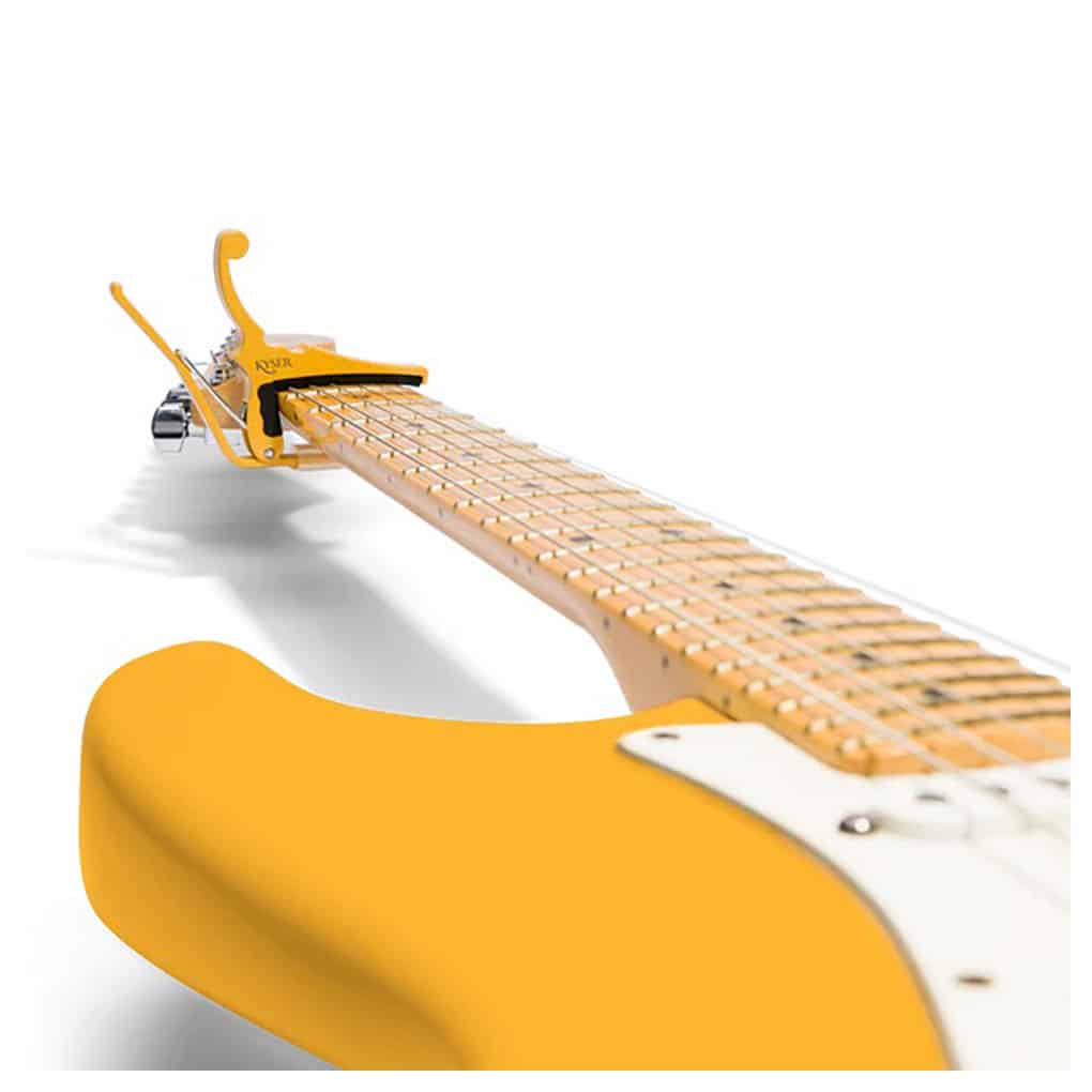 Fender x Kyser – Quick-Change Electric Guitar Capo – Butterscotch Blonde – KGEFBBA 3