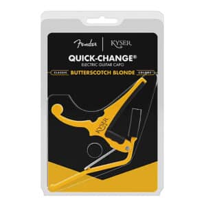 Fender x Kyser – Quick-Change Electric Guitar Capo – Butterscotch Blonde – KGEFBBA 5