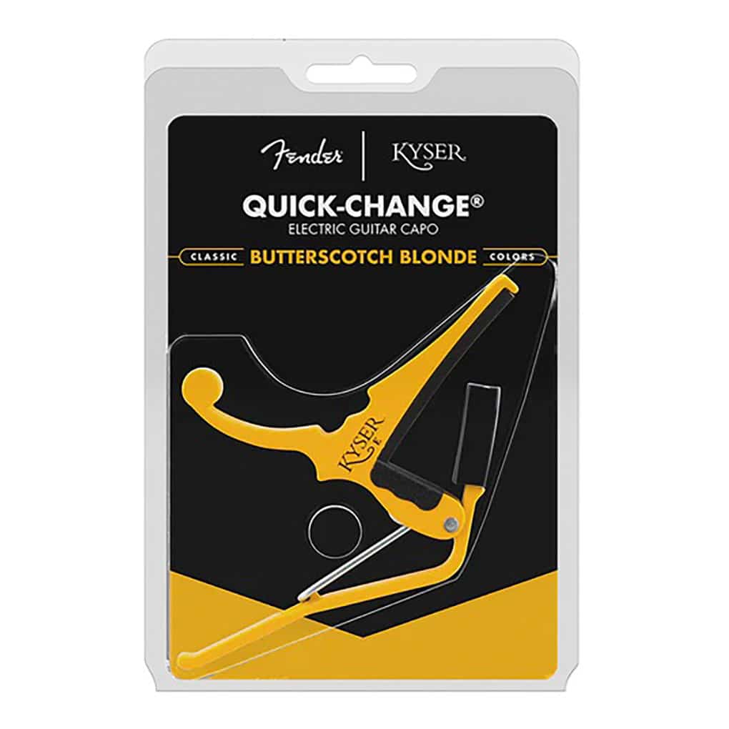 Fender x Kyser – Quick-Change Electric Guitar Capo – Butterscotch Blonde – KGEFBBA 5
