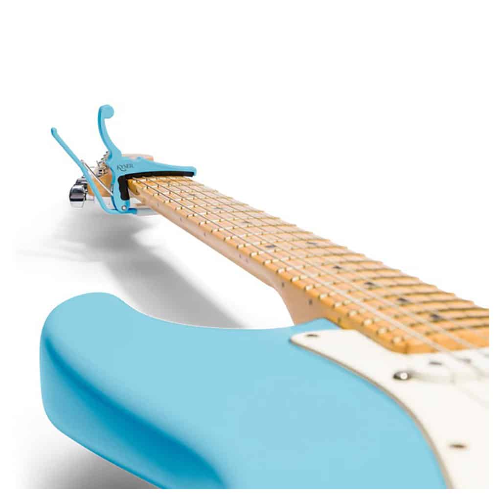 Fender x Kyser – Quick-Change Electric Guitar Capo – Daphne Blue – KGEFDBA 3