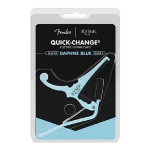 Fender x Kyser – Quick-Change Electric Guitar Capo – Daphne Blue – KGEFDBA 5